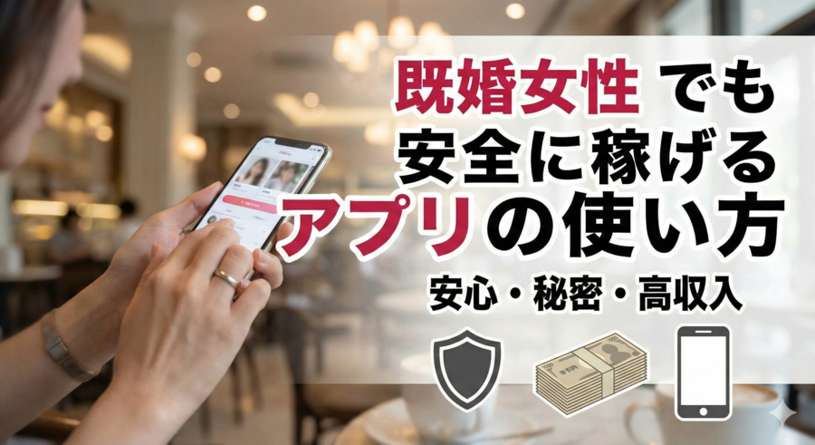 既婚女性でも安全に稼げるパパ活アプリの使い方